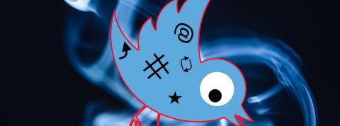 Twitt l'oiseau de Twitter mal au point