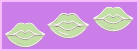 Le travail et nous : comment on en parle ? Trois bouches vertes sur fond violet