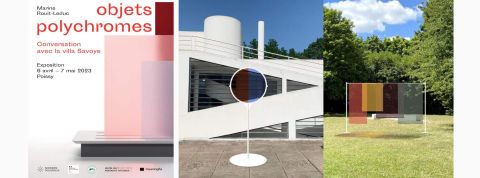 Objets Polychromes, un parcours-exposition en forme de conversation Affiche exposition Objets polychromes