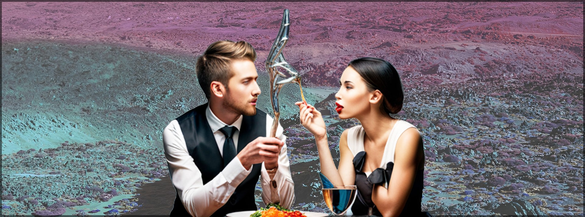 La foodtech perçoit la nourriture comme un problème à régler - L'ADN Un couple mange De la nourriture étrange