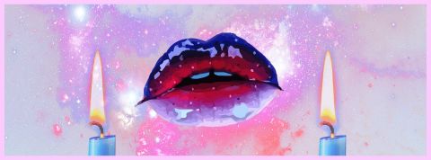 Petit glossaire des nouvelles spiritualités Une bouche sur fond rose