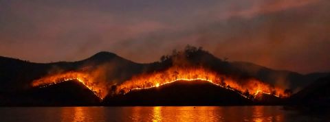 Les risques du réchauffement climatique Un incendie de forêts