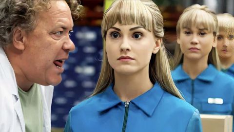 File de filles-robots dans la série Real Humans