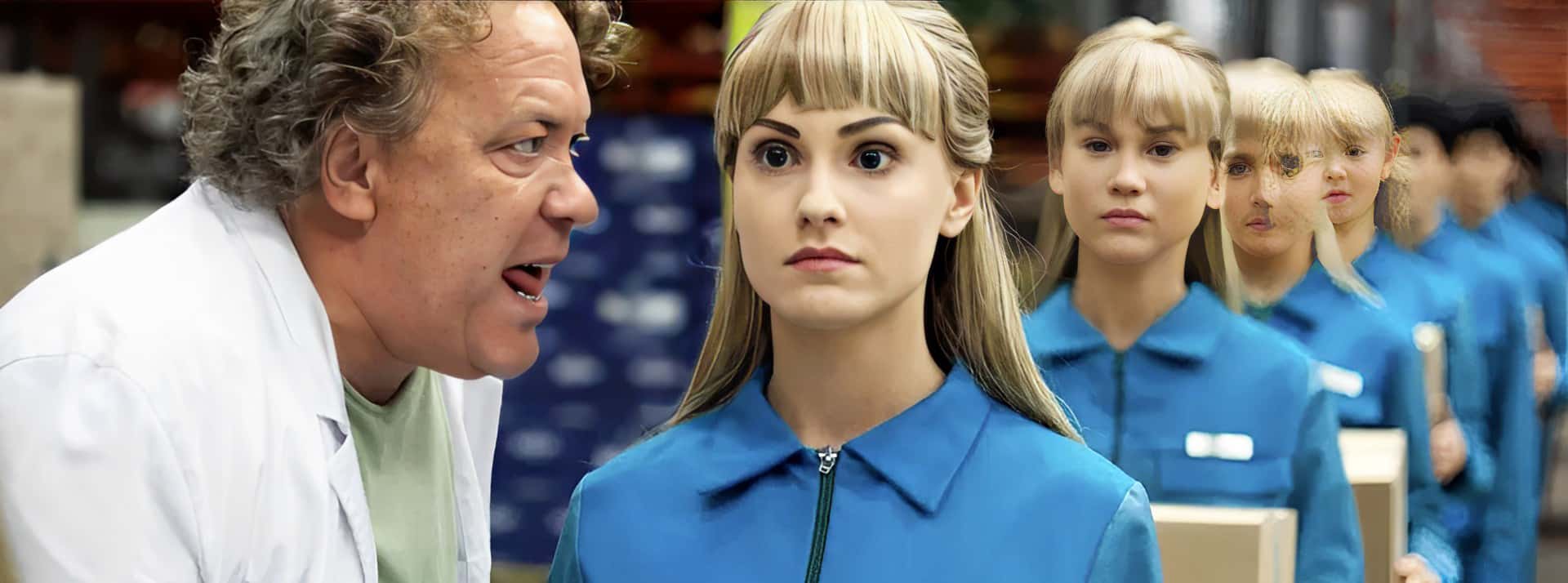 File de filles-robots dans la série Real Humans