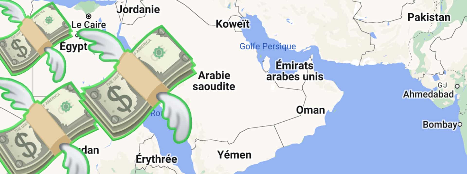 Des dollars US volent vers l'Arabie saoudite