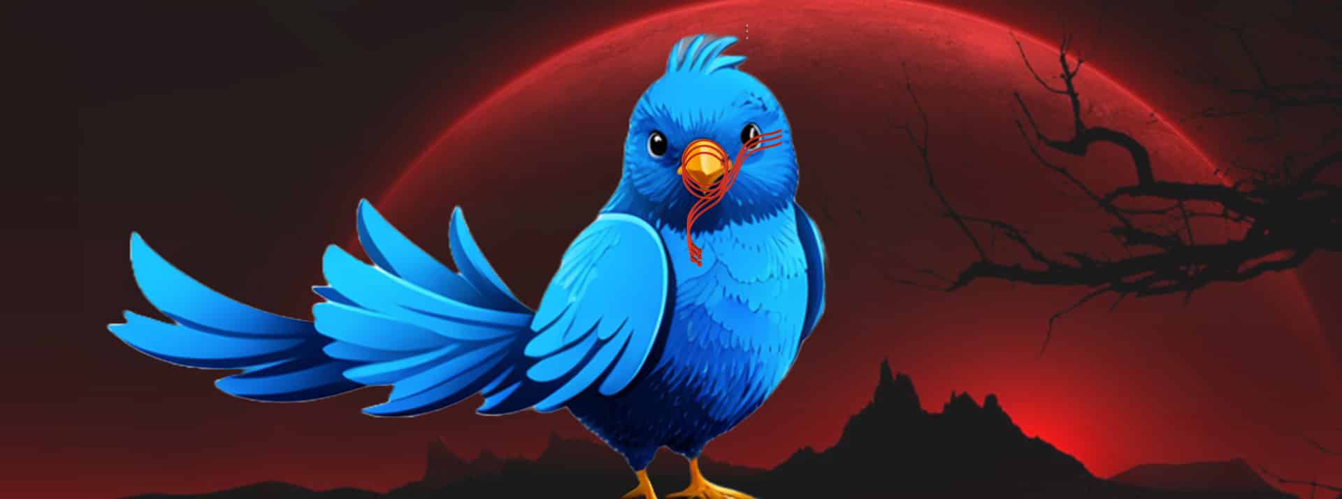Oiseau Twitter muselé