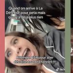 Captures d'écran de TikTok sur le pillage de boutiques à Châtelet