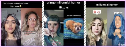 Z vs millennials, la bataille continue Des internautes TikTok