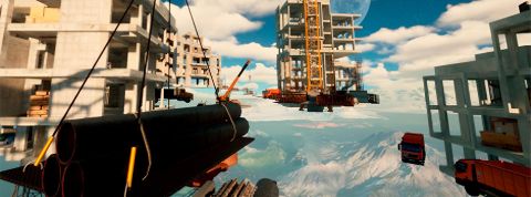 Onlyup-jeu Des bâtiments qui flottent dans les airs