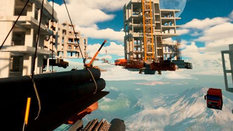 Des bâtiments qui flottent dans les airs