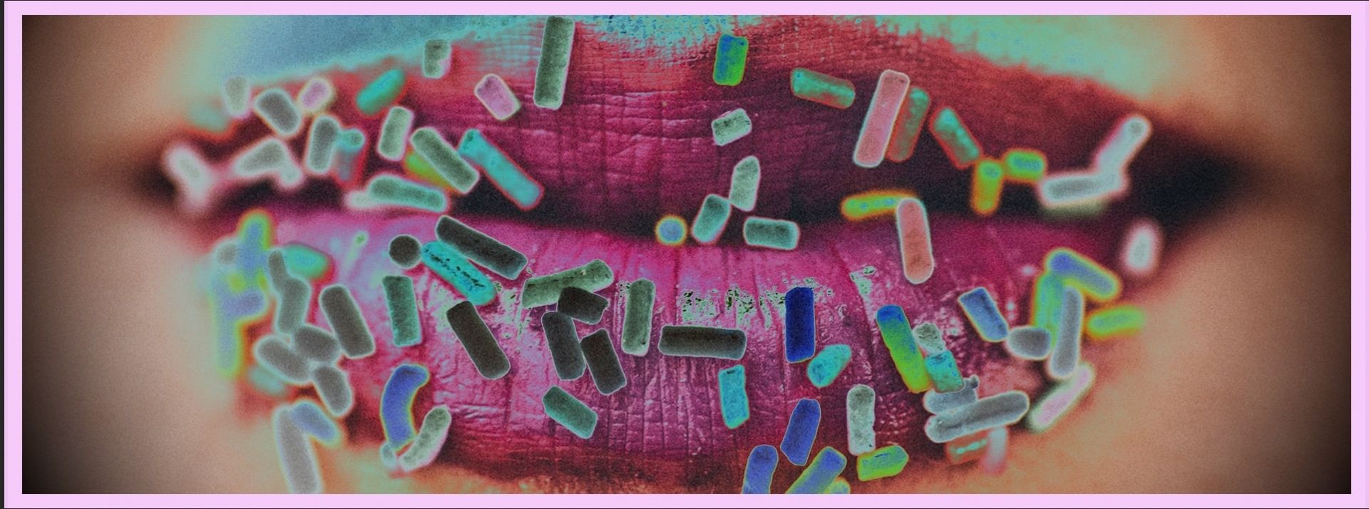 Ces mots qui nous parlent de l'époque - L'ADN Bouche avec paillettes multicolores