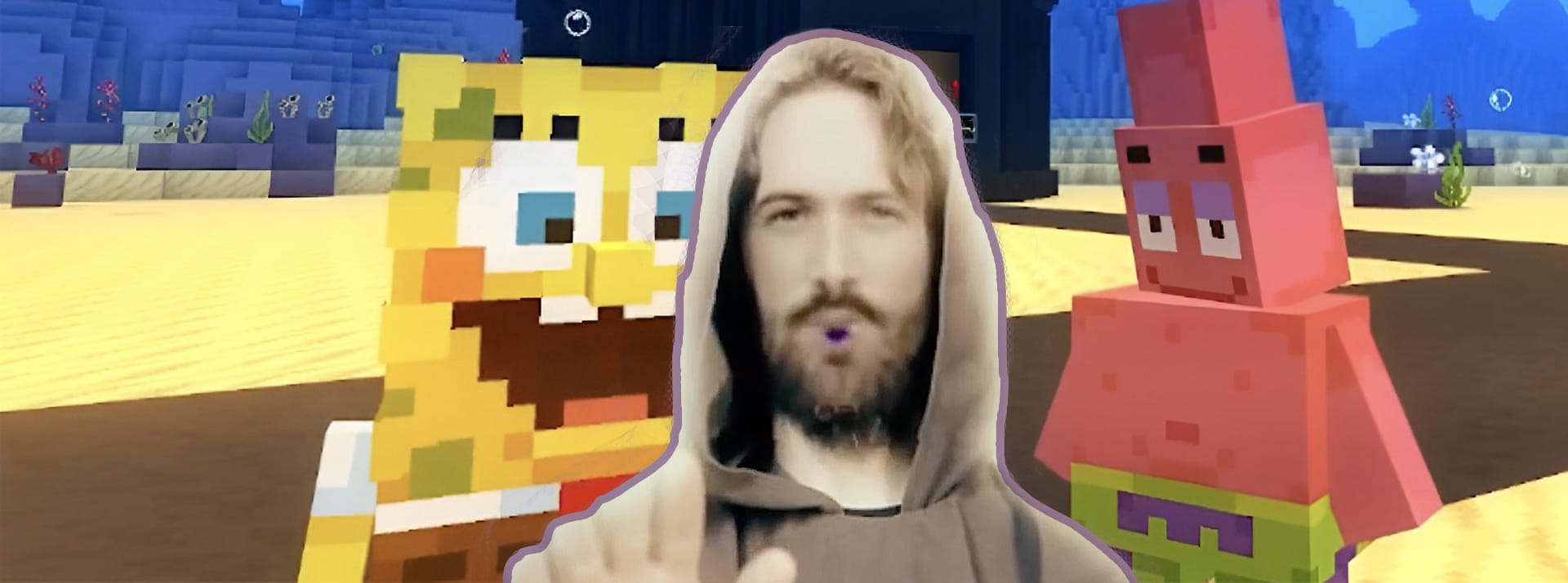 Jésus et Bob l'éponge générés par IA