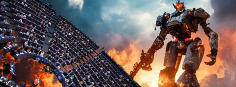 L'IA : un risque existentiel pour l'humanité, quand les politiques reprennent cette idée absurde Un robot sur fond d'apocalypse, et une image de la Commission européenne