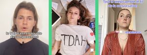 Captures TikTok de comptes parlant de TDAH