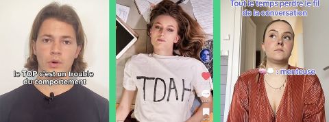 Sur TikTok, nous avons tous des troubles du déficit de l'attention Captures TikTok de comptes parlant de TDAH