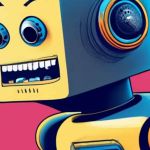 Illustration d'un robot qui écrit