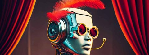 IA cherche poète pour doper sa créativité Une IA poète avec un iroquois