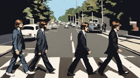 Vous voulez trouver des solutions qui fonctionnent vraiment ? Designez-les ! Couverture Abbey Road par une IA