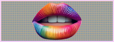 Comment on se parle en ce moment ? Une bouche colorée