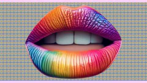 Comment on se parle en ce moment ? Une bouche colorée
