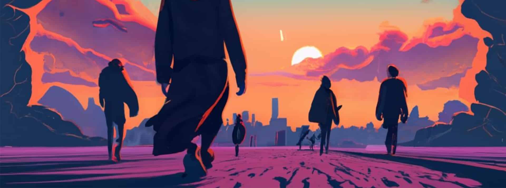 X/Twitter, c'est fini ? Ce serait sur BlueSky que ça se passe... - L'ADN silhouettes-marchant-vers-lumiere
