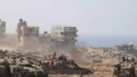 Une image de Gaza pixelisée