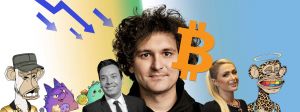 Sam Bankman Fried, Jimmy Fallon, Paris Hilton, des Bored Apes et personnages du jeu Axie Infinity