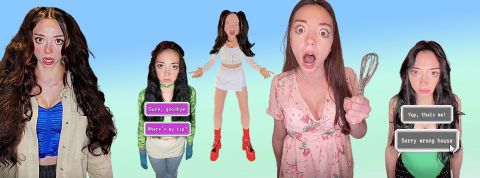 « Excuse me sir » : Molly Moon, la tiktokeuse qui ravive les vieux jeux d’horreur Captures de Molly Moon dans son jeu Excuse me sir sur TikTok