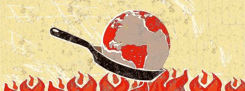 Pour agir, il faut comprendre. C'est la vocation de La Fresque du Climat Planète en train de cuir dans une casserole au dessus d'un feu