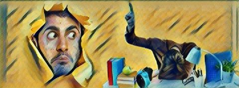 55 % des salariés pensent que les heures supplémentaires sont une preuve d’investissement Homme épié par un autre