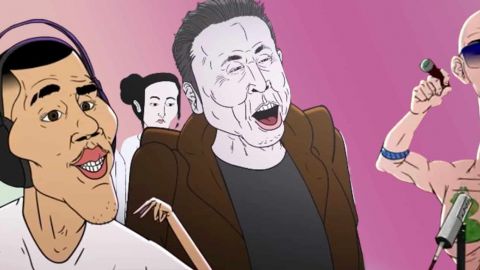 Différents personnages de l'animation MeatCanyon