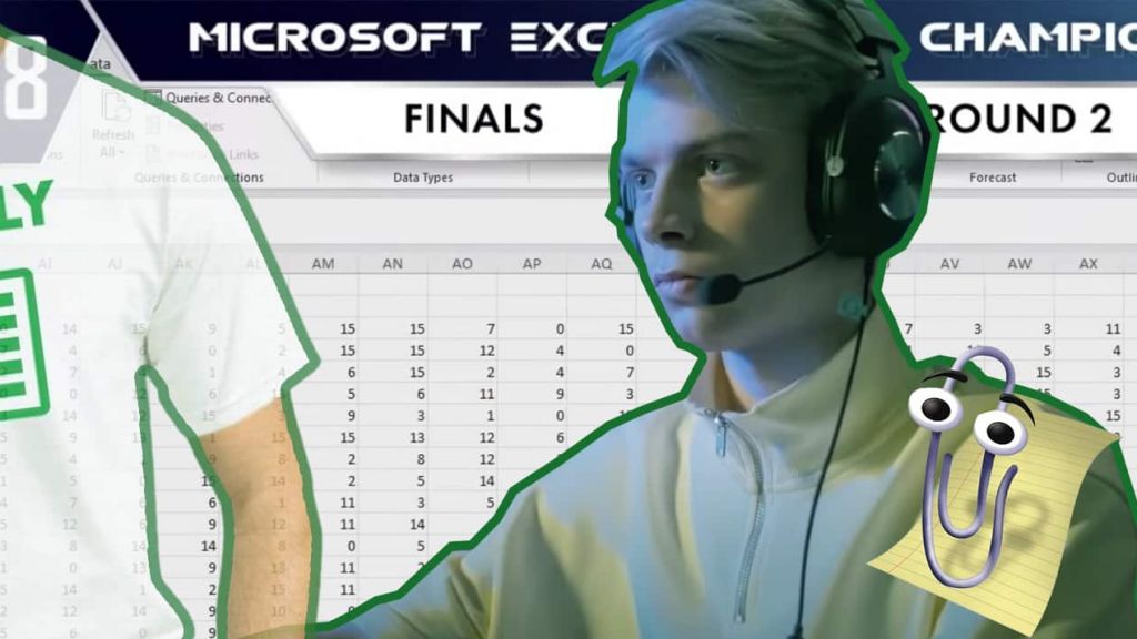 Dans les gradins, l’excitation est à son comble aux Jeux Olympiques des feuilles de calcul. Championnat Excel