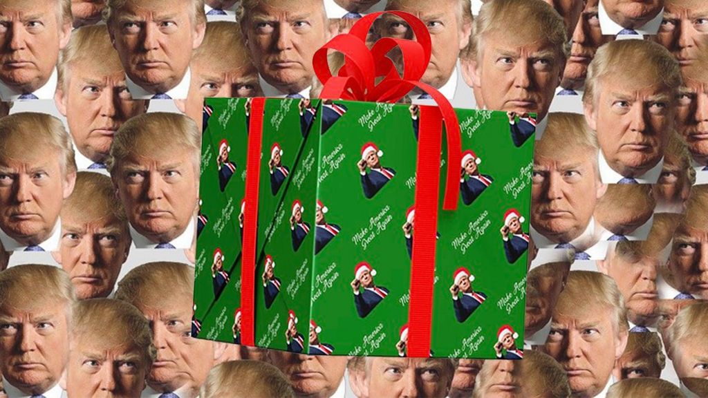 Papier Cadeau à l'effigie de Donald Trump