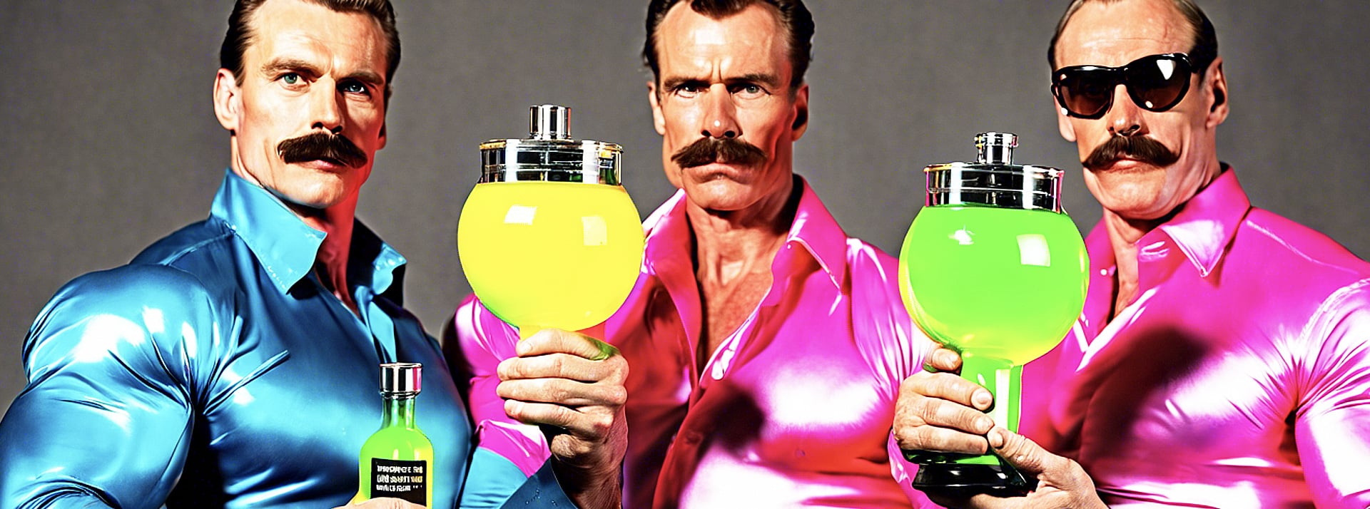 3-hommes-muscles-fioles - L'ADN