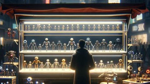 Un magasin de robots générés par IA
