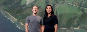 Marck Zuckerberg et sa femme Chan