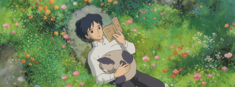 Tout va bien pour les neets Un garçon étendu dans l'herbe