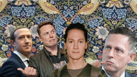 Elon Musk, Bryan Johnson, Peter Thiel et Mark Zuckerberg