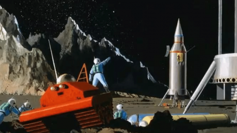 Les zinzins de l'espace Une fusée et des astronautes