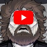 un youtubeur mort avec le logo de la plateforme sur lui