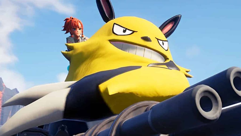 Un Pokemon avec une grosse kalachnikov