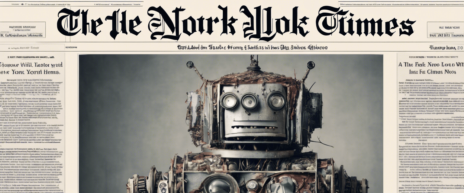 robonyt - L'ADN une fausse Une du New York Times généré par Stable Diffusion