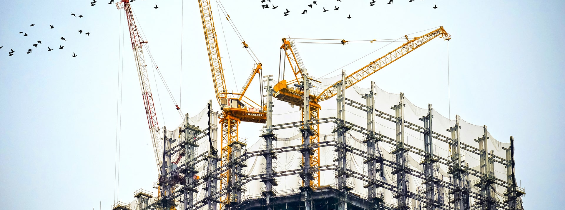 Collpase marché immobilier - L'ADN Un immeuble en construction