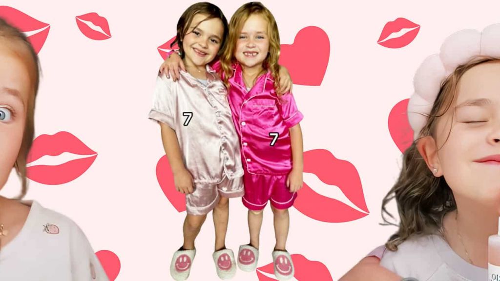 fillettes-influenceuses Deux influenceuses TikTok de 7 ans