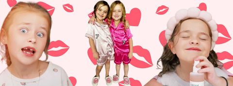 fillettes-influenceuses Deux influenceuses TikTok de 7 ans