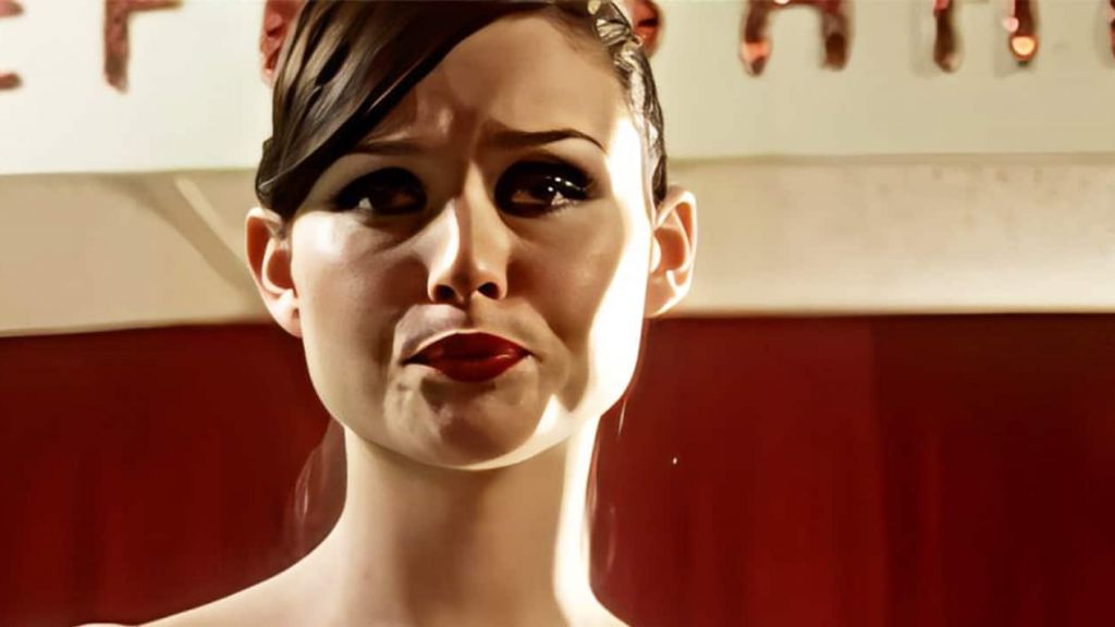 le visage en gros plan de Sophie Elis-Bextor