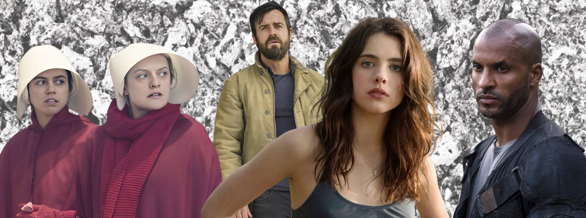 Trois séries dystopiques à regarder en attendant le “réarmement démographique” - L'ADN Personnages des séries dystopiques la Servante Ecarlate, The Leftovers, The 100