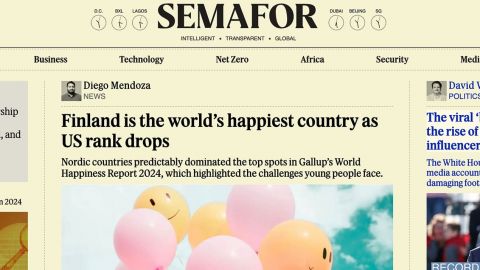 Capture écran du média Semafor