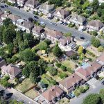 Une banlieue américaine vue du ciel