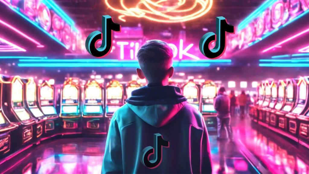 Un jeune garçon devant un casino